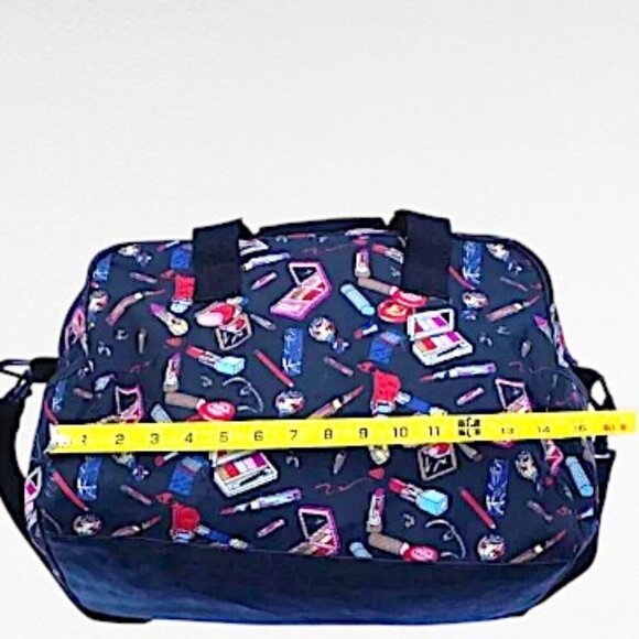 Niole Miller Makeup Themed Travel Duffel Carry on Tote and Makeup Bag **RARE** - Picture 8 of 13